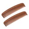 2pcs Wooden Hair Comb Portable Anti Static Clipper Comb for Barber Shop and Hair Salon
