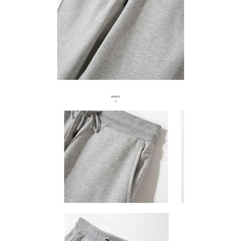 Mens Solid Color Cotton Elastic Waist Casual Shorts