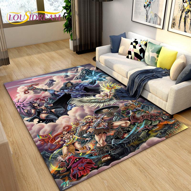 He Man and the Masters of the Universe Area Rug,Carpet Rug for Living Room Bedroom Sofa Doormat Decoration,Non-slip Floor Mat