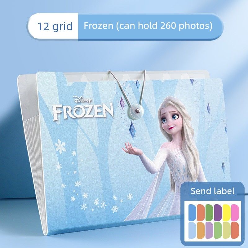 

Horizontal Version File Holder Student Only File Binder Test Paper [Disney Limited] 12 Grids_Frozen_About 260 Sheets