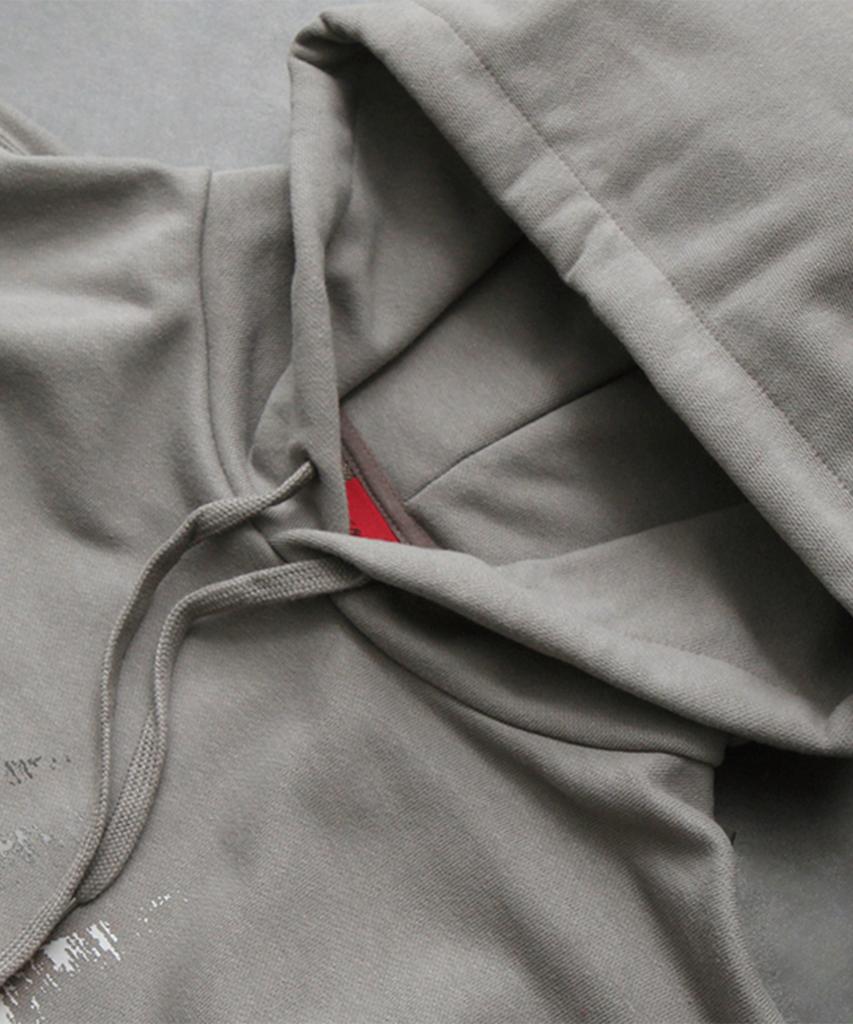 Throwing Star Hoodie Khaki Beige