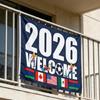 America Canada Mexico Flag 2026 Worlds Cup Flag Banners Outdoor Indoor Yard Garden Lawn Holiday Decoration Banners Sign