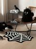 Halloween-Themed Carpet, Festive Decoration, Spider Web Doormat, Insulated And Warm, Entrance Door Mat, Bathroom Mat
