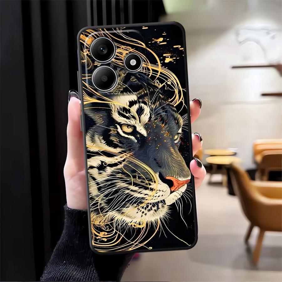 

Case for Xiaomi Redmi Note 14 12C 13C A1 A2 A3 12S 12 11 Pro 11S 14C A4 A5 13 Pro Plus 10 K40 K80 9 8 7 Phone Cover Trendy Tiger Redmi Note 14 Pro+