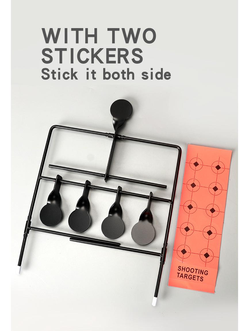 

Металлическая мишень IDPA Gravity для стрельбы по движущимся целям, с быстросъемным креплением, вращением в 4 положениях и тренировочными наклейками