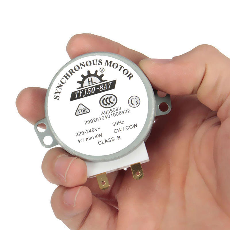 

Поворотный стол для микроволновой печи, синхронный двигатель по часовой стрелке, поворотный стол, вал Tyj50-8A7D, 4 об/мин 1pcs