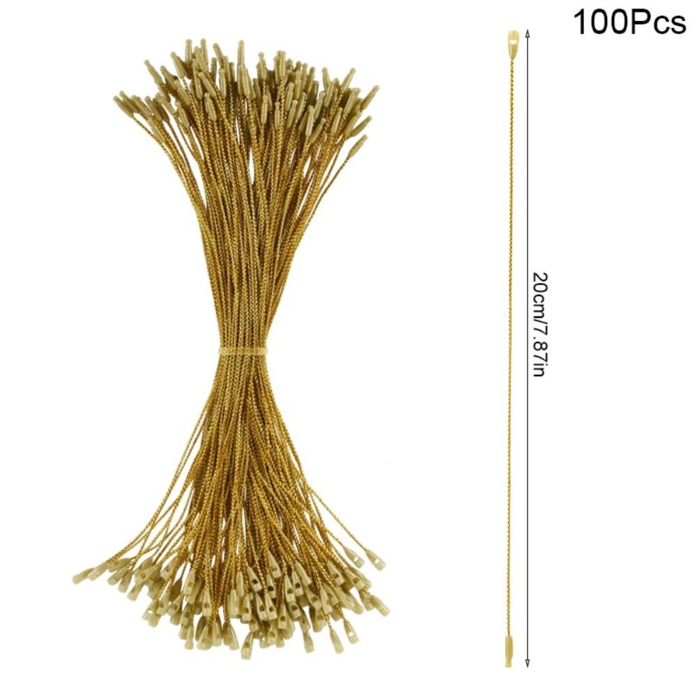 100Pcs/set Polyester Christmas Hanger String Ornaments Handmade Clothing Tag Rope  Home