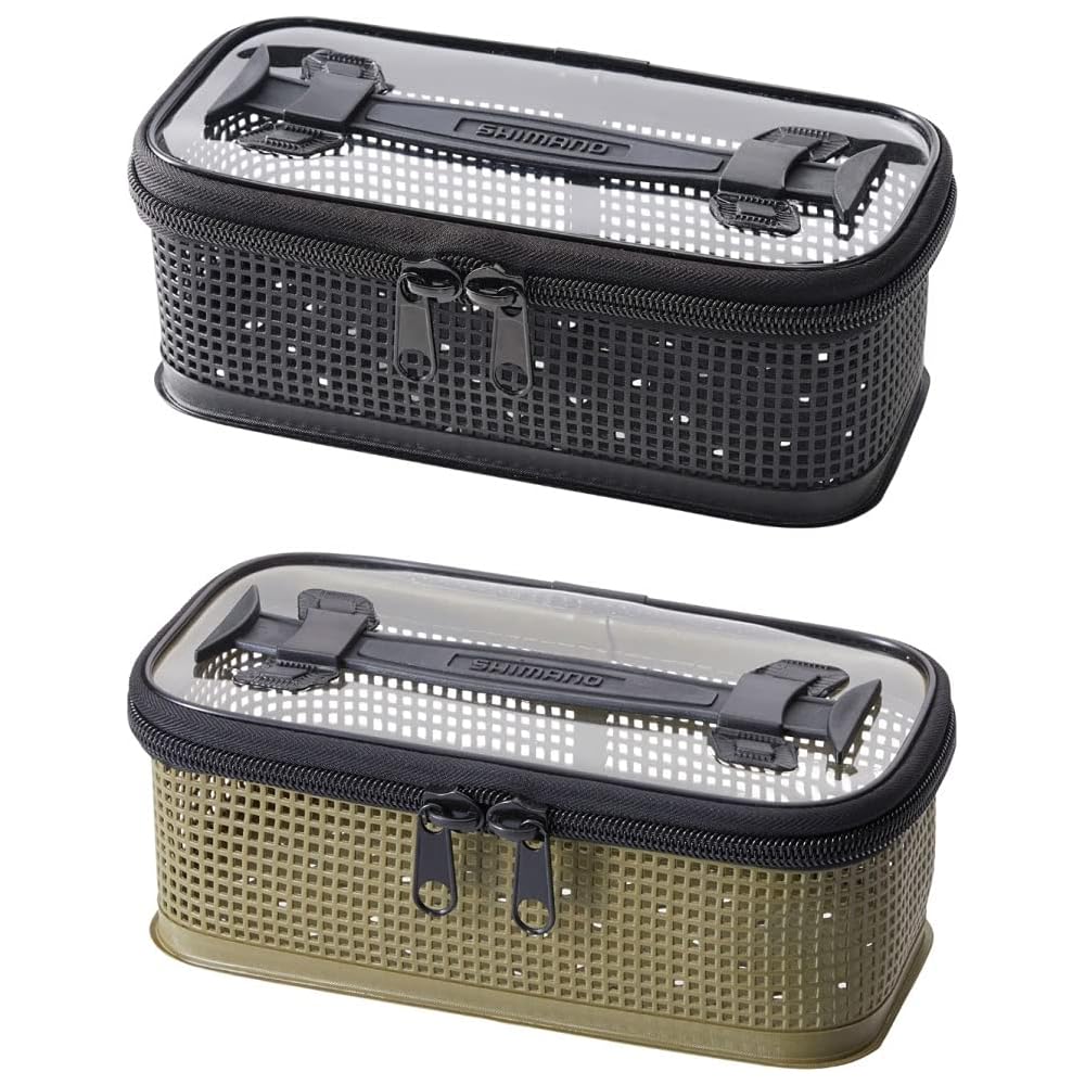 Shimano System Mesh Case Khaki M BK-098U Storage Bag