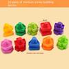 Screw Shape Screw Building Blocks Montessori Nut Shape Toys  Parent-Kid Interactive