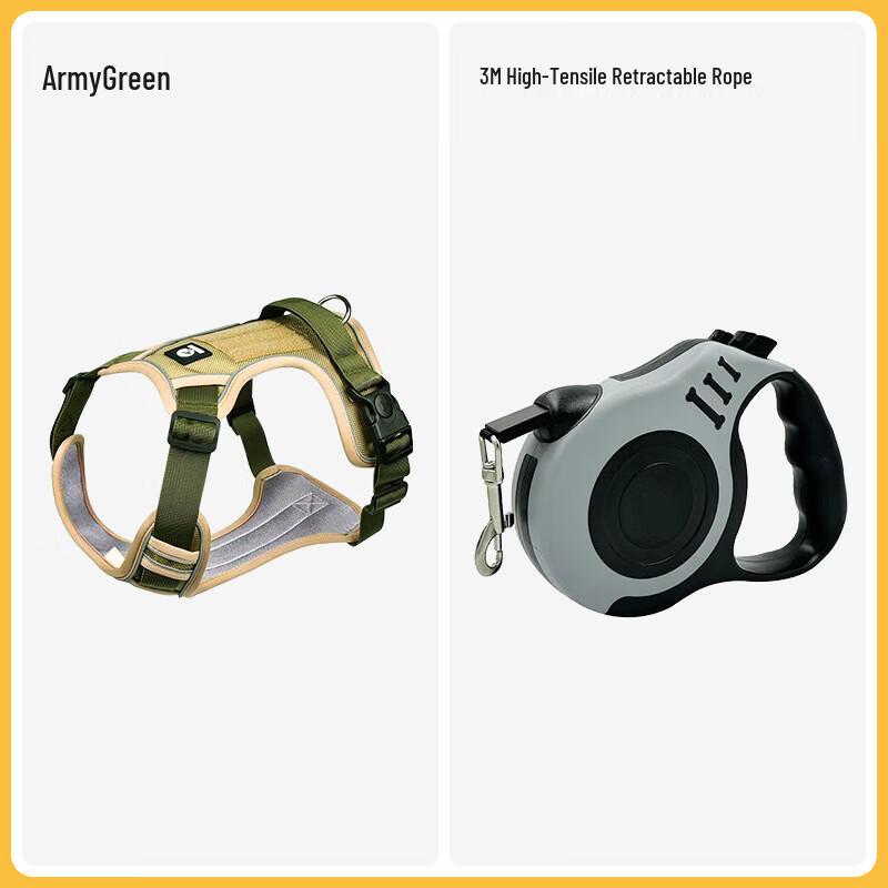 Qi e Pet Vest Harness with Retractable Leash