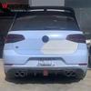 Golf 7.5 Carbon Fiber Rear Bumper Lip Spoiler & Diffuser