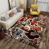 Graffiti Style Funky Carpet Design Suitable As a Non-slip Mat for the Living Room or Bedroom Sofa