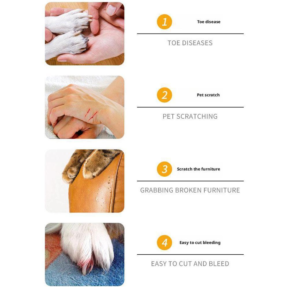 NEW Electric Dog Nail Clippers for Dog Nail Grinders Rechargeable USB Charging Pet Quiet Cat Paws Nail Grooming Trimmer Tools