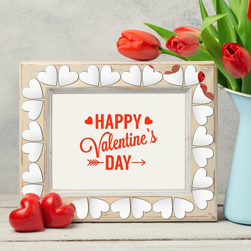 100pcs Love Acrylic Mirror Wall Stickers Decoration Bathroom Living Room Bedroom Gym Dormitory Phone Case Decoration