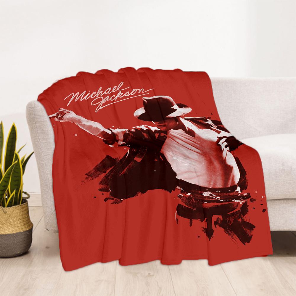 1pc Michael Jackson Outdoor Blanket Lightweight Flannel, Soft & Warm, All-Season Use for Sofa, Outdoor, Camping, Living Room018