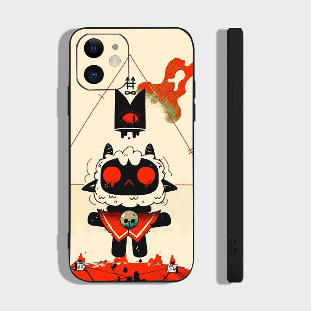 Cult Of The L-Lamb Anime Adventure Video Game Phone Case For IPhone 17 Air 16 15 14 13 Pro Max 11 12 Black Silicone Cover