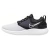 Lunarsolo Sports Color Block Fabric Durable Breathable Low Top Running Shoes Unisex Sneakers Black White AA4403-003