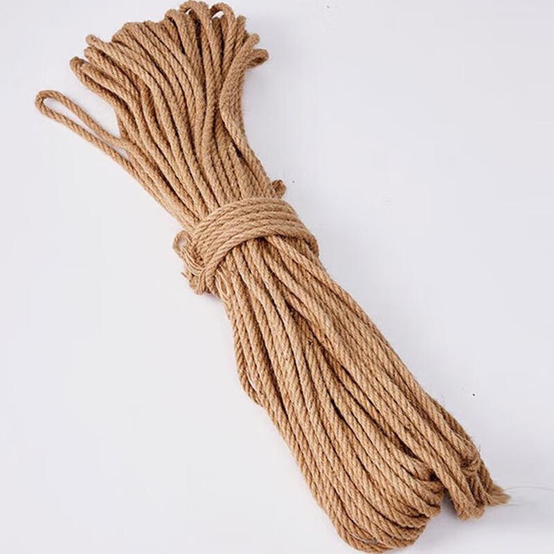 OLOMM Multi-Purpose Yellow Hemp Rope 3mm Diameter, 200m Length