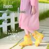 Children's Transparent Long Rain Poncho with Backpack Cover - Thickened and Storm-Proof for School Use