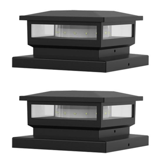 1/2 ks Solární světla na sloupky Vodotěsné Automatické nabíjení Snadná instalace Bezdrátová LED světla na terasu a plot