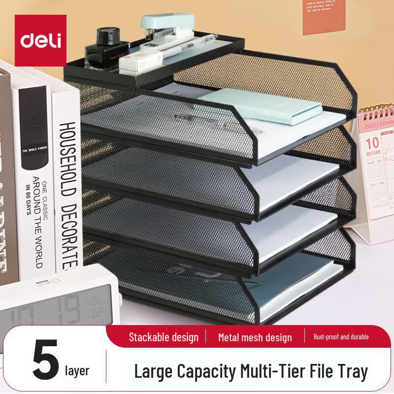 Stackable Metal Desktop File Organizer