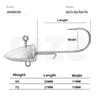 8 Pcs Dart Jighead Fishhooks Swimbait Hooks Worm Fishing Lure Hook Artificial Bait Fishing Tackle for Saltwater and Freshwater