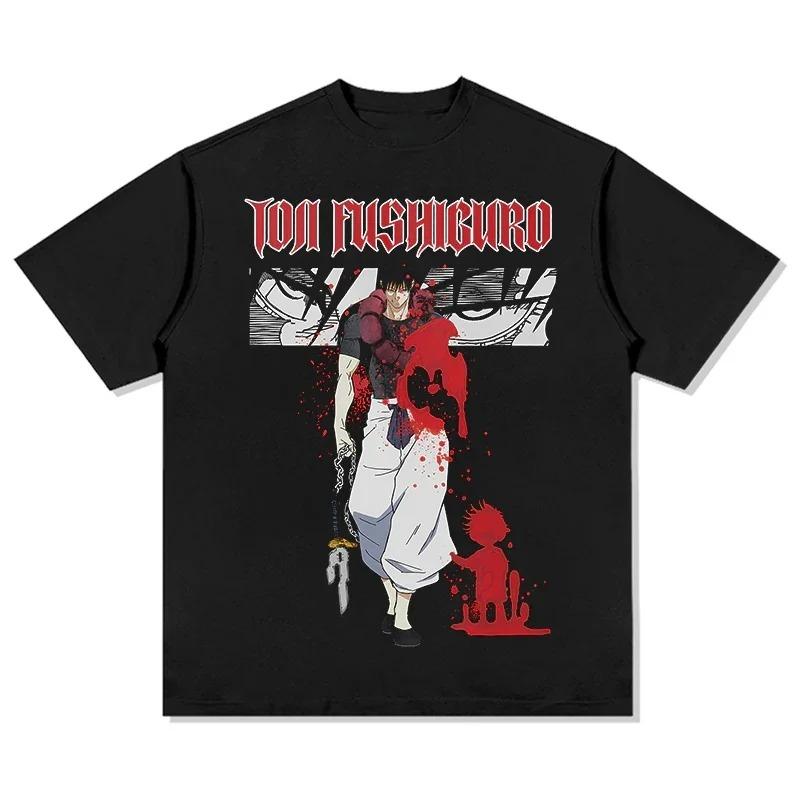 2026 New Streetwear Anime Jujutsu Kaisen Toji Fushiguro Printed T-shirt Summer Men s and Women s T-shirt Trendy Loose Casual Y2K 4XL
