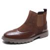 New men's shoes autumn and winter shoes British leather Martin boots men's Brock Chelsea short boots one-pedal men's shoes