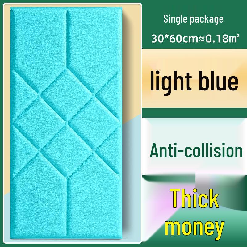 Soft Tatami Wall Surround & Headboard Protector for Kids - Self-Adhesive, Thickened Anti-Collision Sticker
