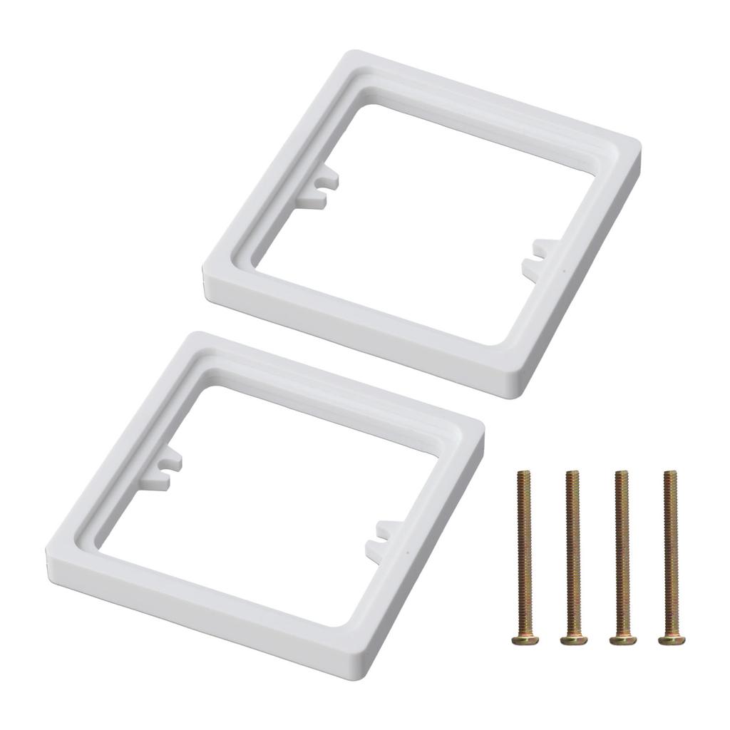 Square Spacer for Deepening Single Socket 10MM Height 2pcs with 4 Screws