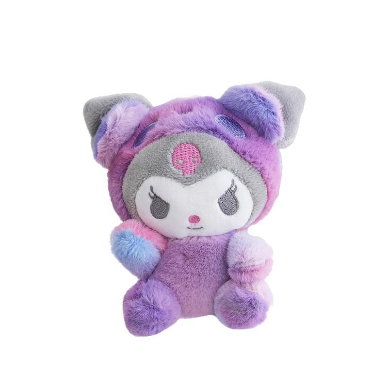 Sanrio Dreamy Kuromi Cinnamoroll Hello Kitty Pendant Plush Keychain 13cm розовый