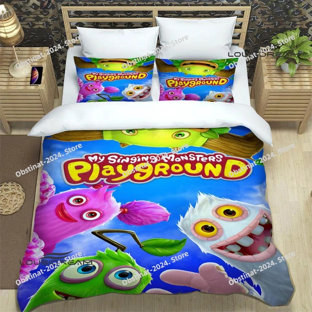 Game My Singing Monsters Bedding Sets exquisite supplies set duvet cover bed comforter set bedding set luxury birthday gift