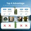 Outdoor Wasserfilter Tragbar Camping Wasserreinigung Entfernt 99,99% der Bakterien für Camping Wandern Notfall Angeln Survival