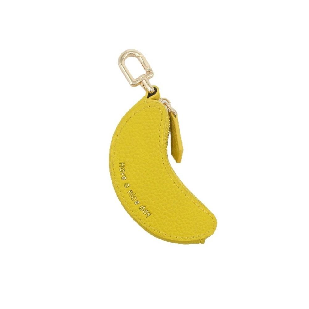 Funny Fruit Banana Shape Coin Purse Multifunctional Mini Wallet Keychain Key Bag Headphone Bag Bag Pendant Gift