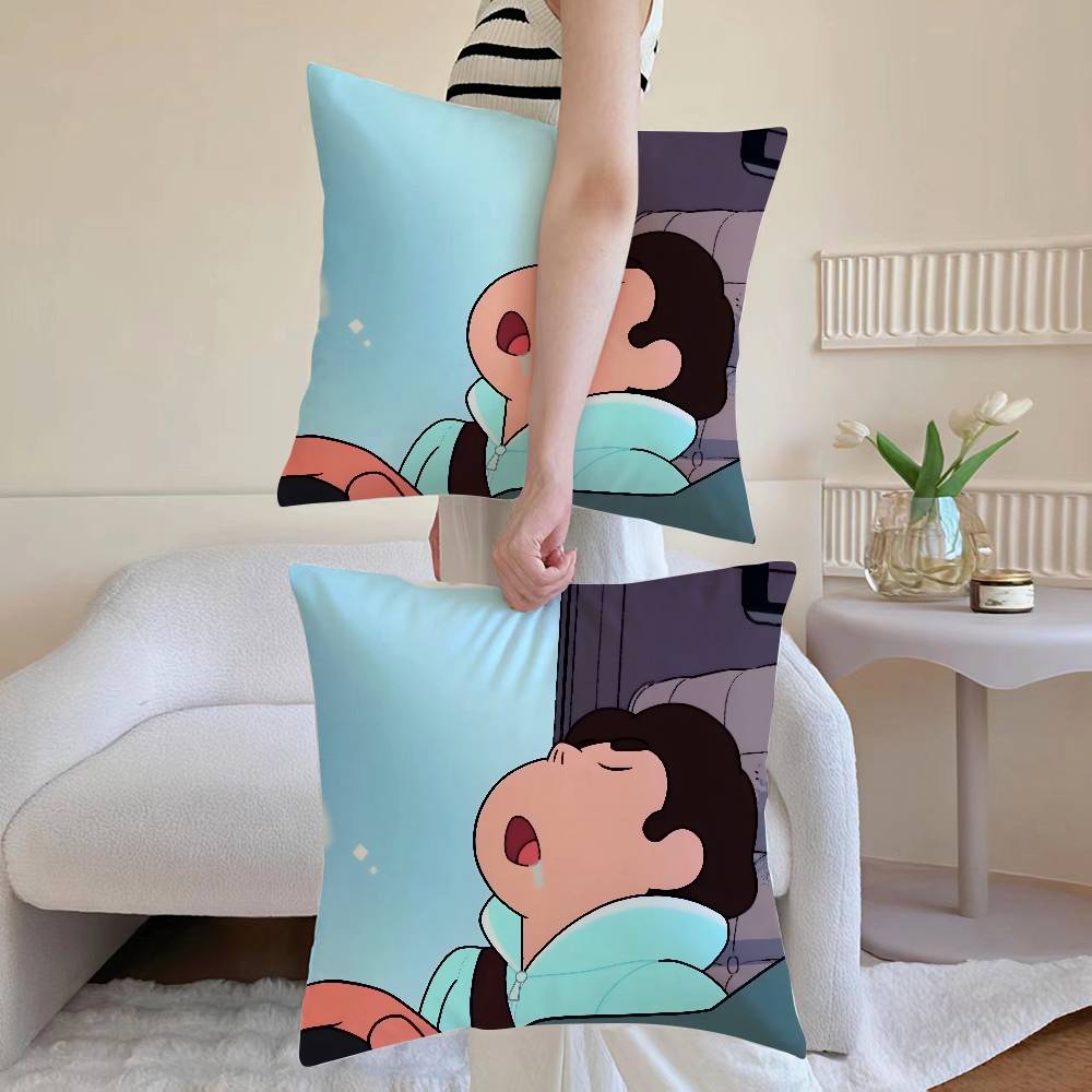 S-Steven AnimeUniverse Pillow Case Anti-dustmite Pillowcase Invisible zipper silky Sofa cushion cover