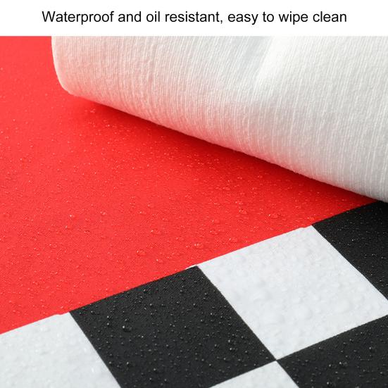 3Pcs Table Cloth Lightweight Portable Classic Retro Racing Car Style Tablecloths for Racing Fans Car Party Decoration