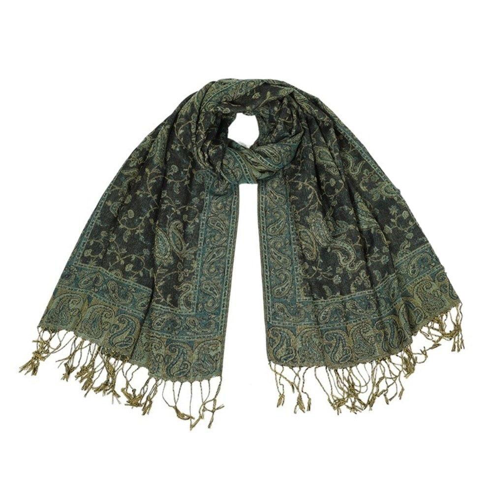 Ethnic Style Sunscreen Shawl Sun Protection Cashmere Scarf Soft Paisley Shawl  Travel