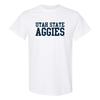 Utah State Aggies Basic Block T-Shirt - White