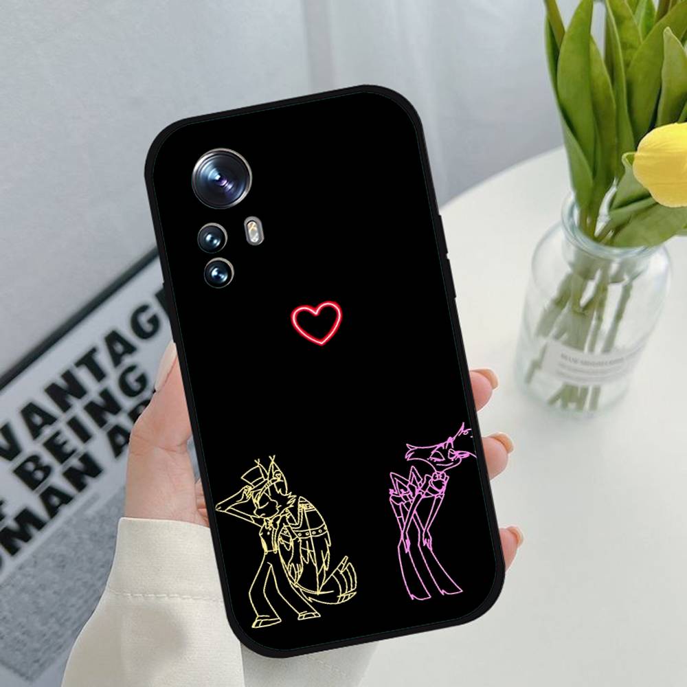 Anime H-hazbin Hotel Phone Case For Xiaomi Redmi 13 12 13 12C 14C Redmi Note 14 13 12 Pro Plus 12S 11S 11 10S Soft Cover