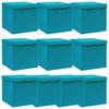 Storage Boxes and Lids 10 Pcs 32x32x32 Cm Fabric