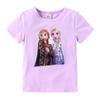 Frozen Princess Elsa Summer Graphic T-shirt Hollow Series Short-sleeved T-shirt