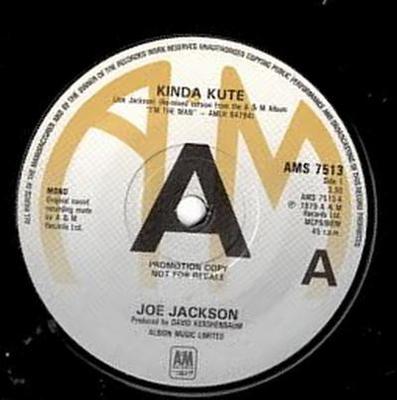 7inch Record JOE JACKSON - Kinda Kute AMS7513PROMO A&M Records 1980 UK Rock Used