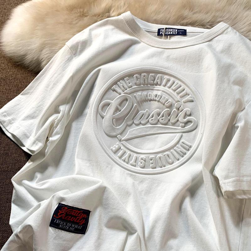 

Винтажная мужская футболка с 3D принтом Steel Seal и короткими рукавами, повседневная футболка, футболки для пар, женские и мужские свободные футболки M белый