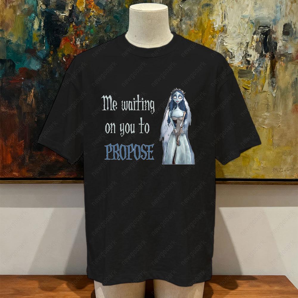 Corpse Bride Wedding Vintage Movie Graphic T Shirts Women Unisex High Quality Cotton Clothes Casual Short Sleeve O Neck Tees