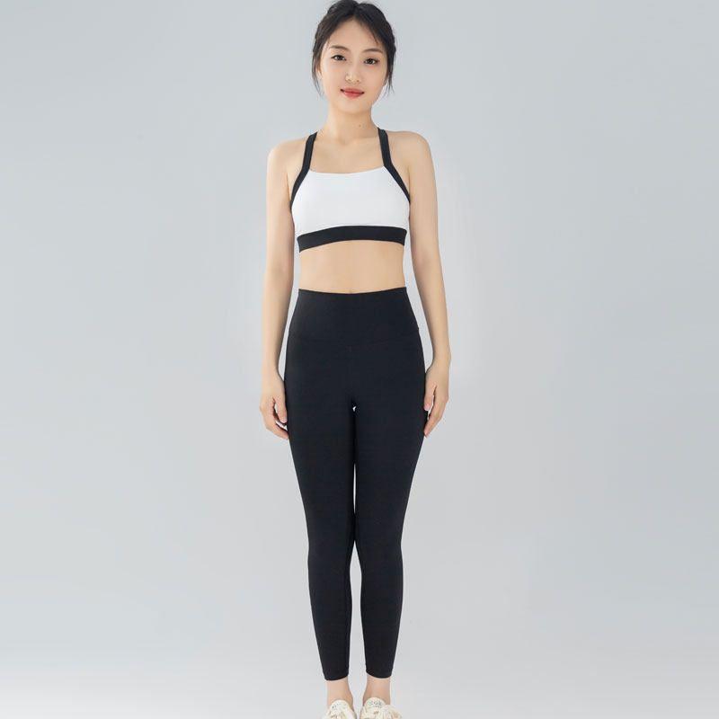 Fashion Wind Big Brand with Chest Pad Nude Feel Fitness Suit