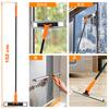 JEHONN 153cm Telescopic Squeegee Dryer, Water Drainer for Bathroom Glass, Cleans Mirrors, Windows, Floors, Walls, and Ceilings (Orange)