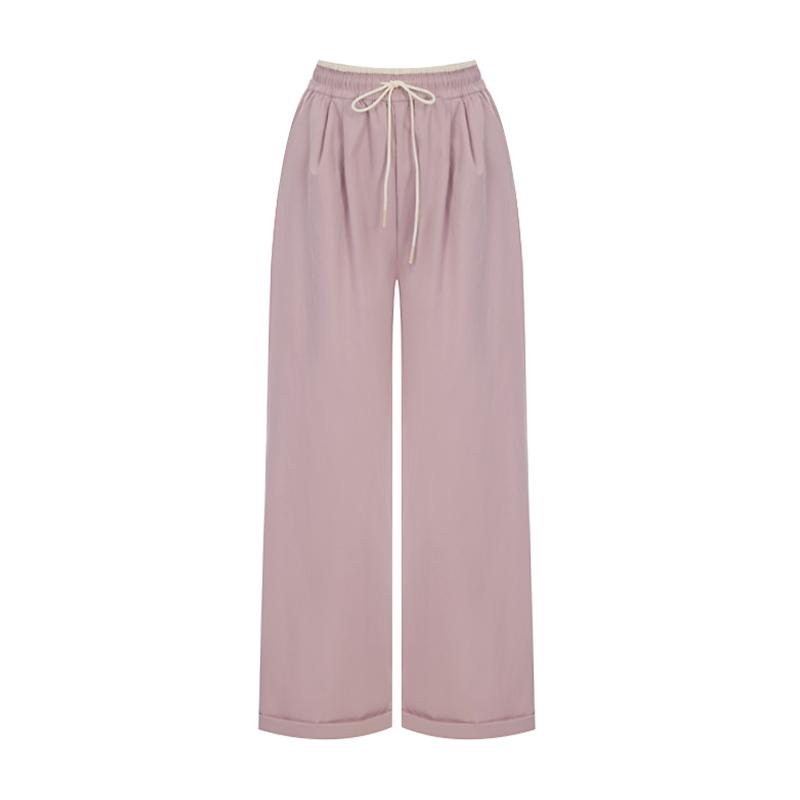SELLY'S Contrast Waistband Pants_I6A-Cpt019