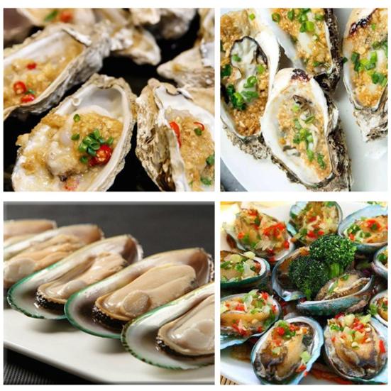 Seafood Plate Multipurpose Food Grade Oyster-shaped Grooves 8 Slots Rust Resistance Oyster Serving Plate