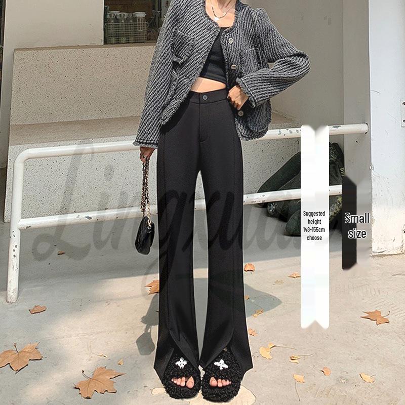 

Petite Women s Autumn Flare Blazer Pants, 2026 New Casual Micro Flare Style XL