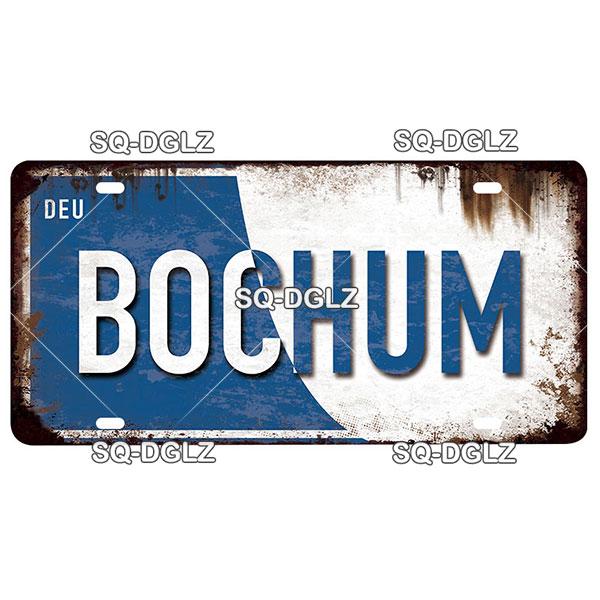[SQ-DGLZ]Germany City License Plate Metal Sign Vintage Plaque Tin Sign Wall Decor Bar Decor BERLIN Team Flag Poster